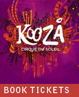 Buy tickets for cirque_du_soleil_kooza at Grand Chapiteau at Bicentennial Park